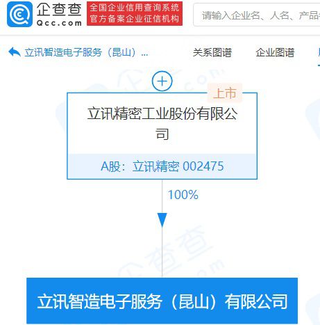 立訊精密加碼智造與服務(wù)，2億注冊資本公司瞄準(zhǔn)電子產(chǎn)業(yè)鏈新機(jī)遇